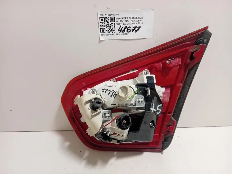 Fanale INT POST SX A1569060358 Mercedes Classe GLA X156 2014