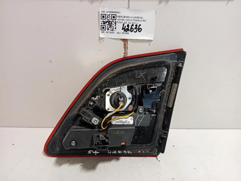 Fanale INT POST SX A1669068601 Mercedes Classe ML W166 2012