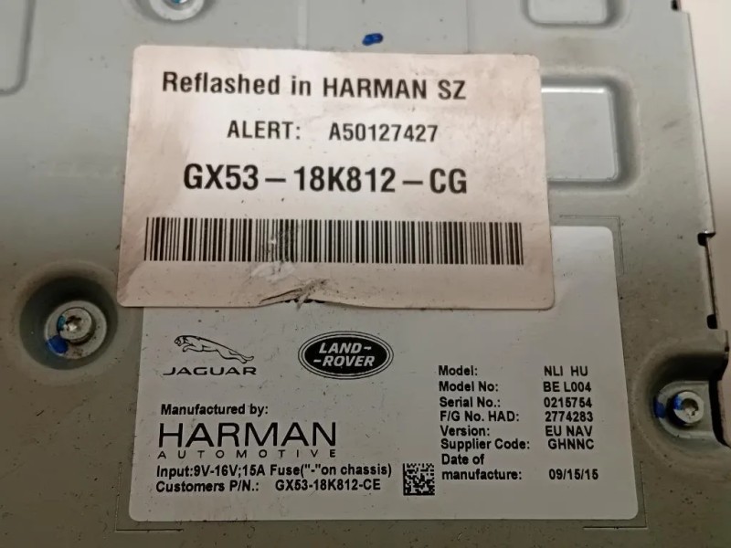Unità Autoradio GX53-18K812-CG Jaguar XE 2015