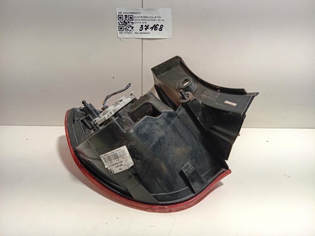 Fanale POST DX 02041099900010 Alfa Romeo Giulietta 2013
