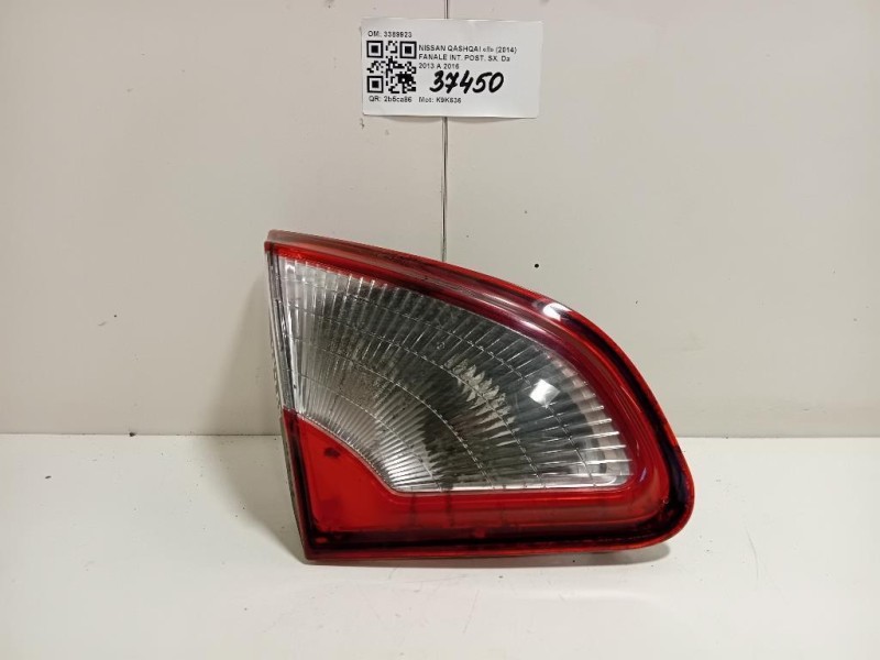 Fanale INT POST SX 89503189 Nissan Qashqai II 2014
