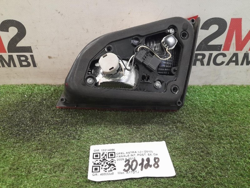 Fanale INT POST SX 13314056 Opel Astra J 2012
