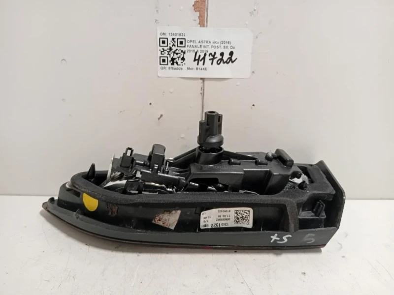 Fanale INT POST SX 13401522 Opel Astra K 2016