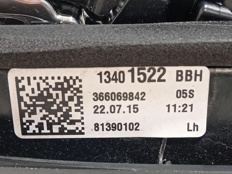 Fanale INT POST SX 13401522 Opel Astra K 2016