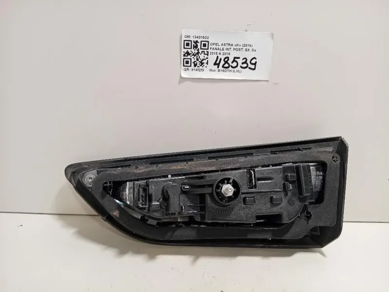 Fanale INT POST SX 13401522 Opel Astra K 2016