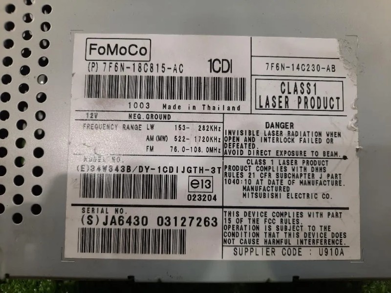 Unità Autoradio 7F6N-14C230-AA Jaguar XF I 2008