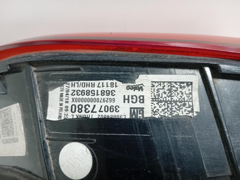Fanale INT POST SX 39077380 Opel Astra K 2016