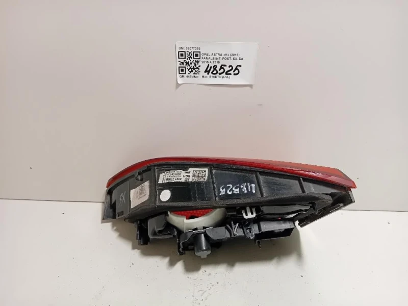 Fanale INT POST SX 39077380 Opel Astra K 2016