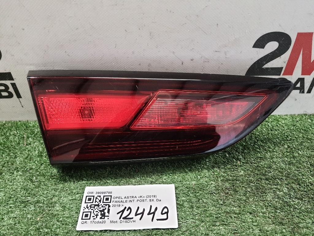 Fanale INT POST SX 39098788 Opel Astra K 2019