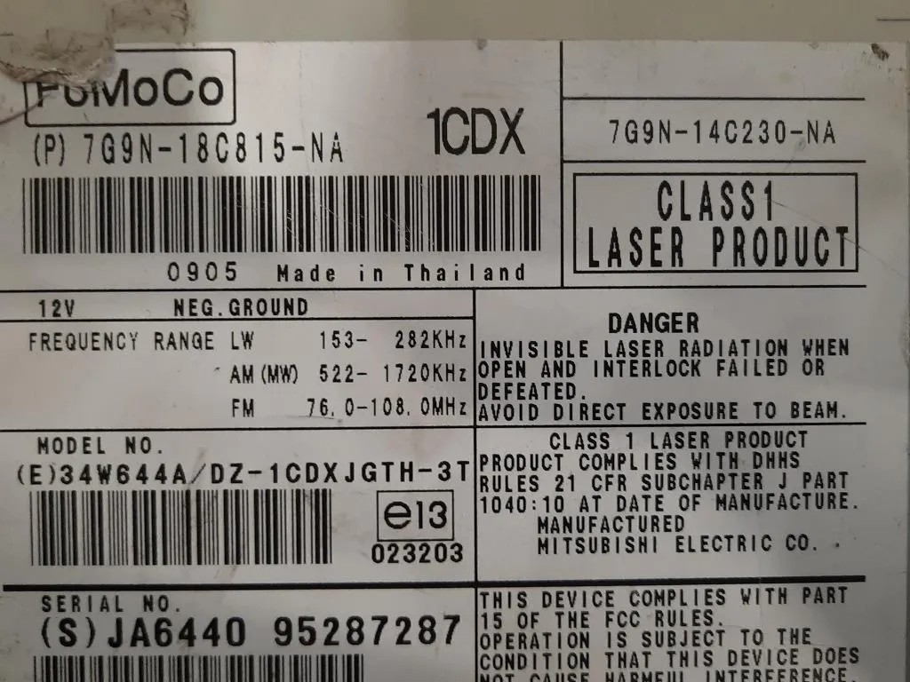 Unità Autoradio 8X23-14C512-AA Jaguar XF I 2008