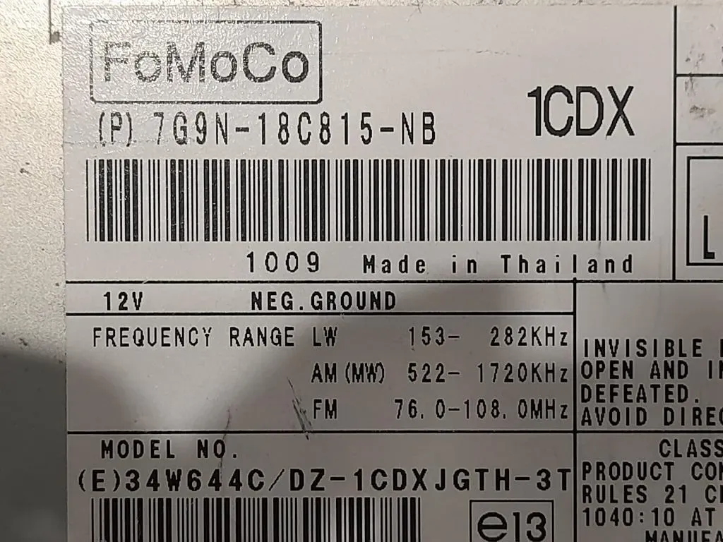 Unità Autoradio 8X23-14C512-AA Jaguar XF I 2008