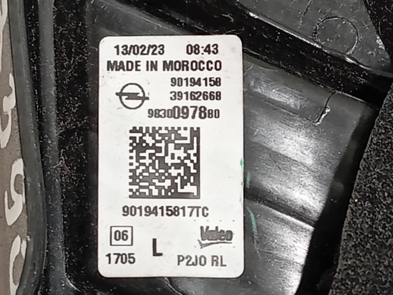 Fanale INT POST SX 9830097880 Opel Corsa F 2019