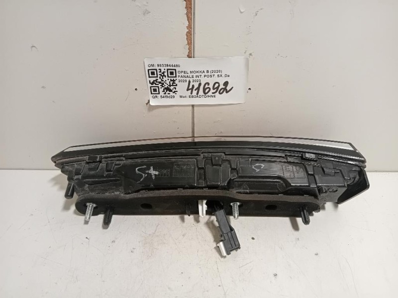 Fanale INT POST SX 9833944480 Opel Mokka B 2020