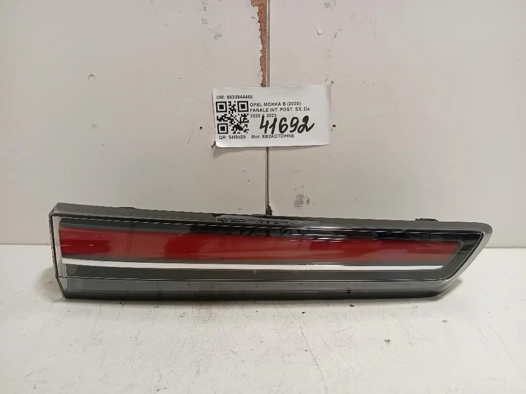 Fanale INT POST SX 9833944480 Opel Mokka B 2020