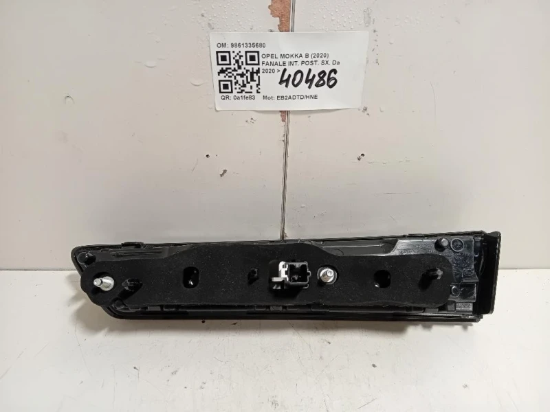 Fanale INT POST SX 9861335680 Opel Mokka B 2020