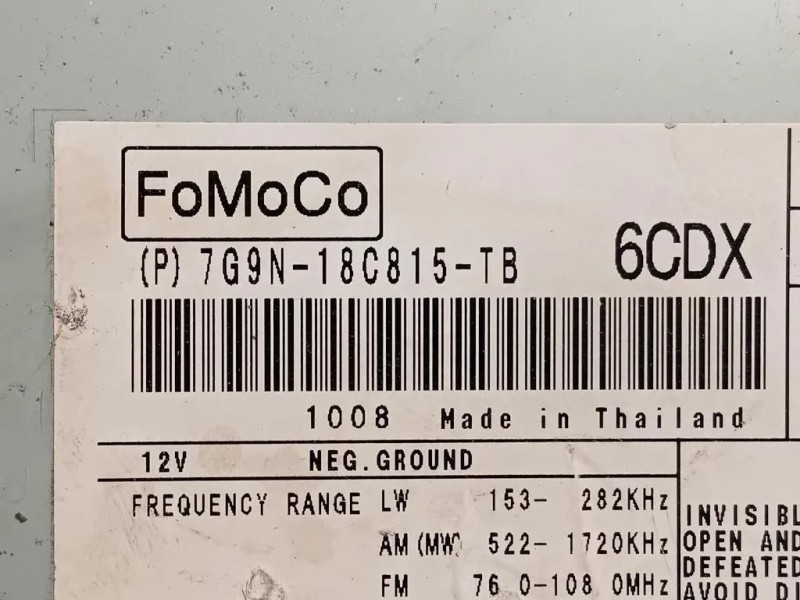 Unità Autoradio 7G9N-18C815-TB Jaguar XF I 2011