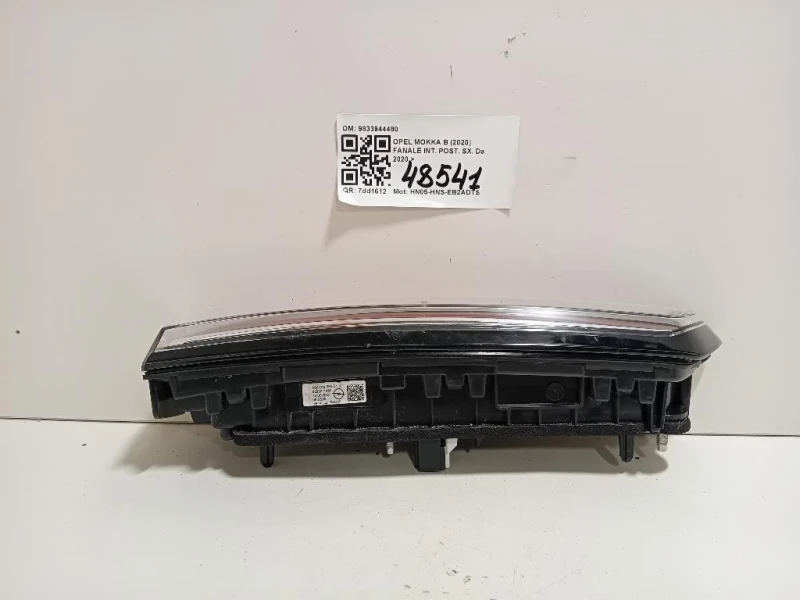 Fanale INT POST SX 9833944480 Opel Mokka B 2020