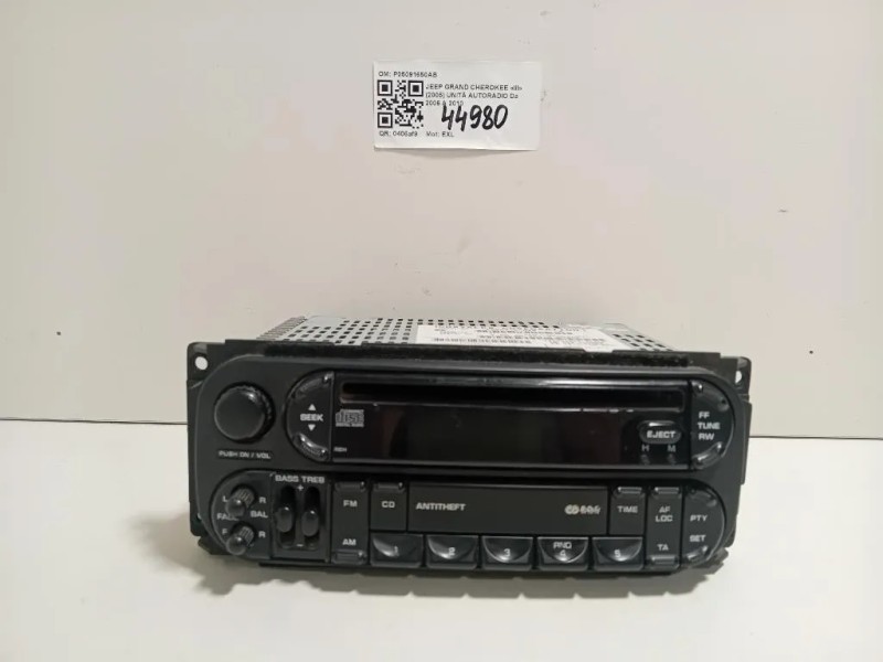 Unità Autoradio P05091650AB Jeep Grand Cherokee III 2005