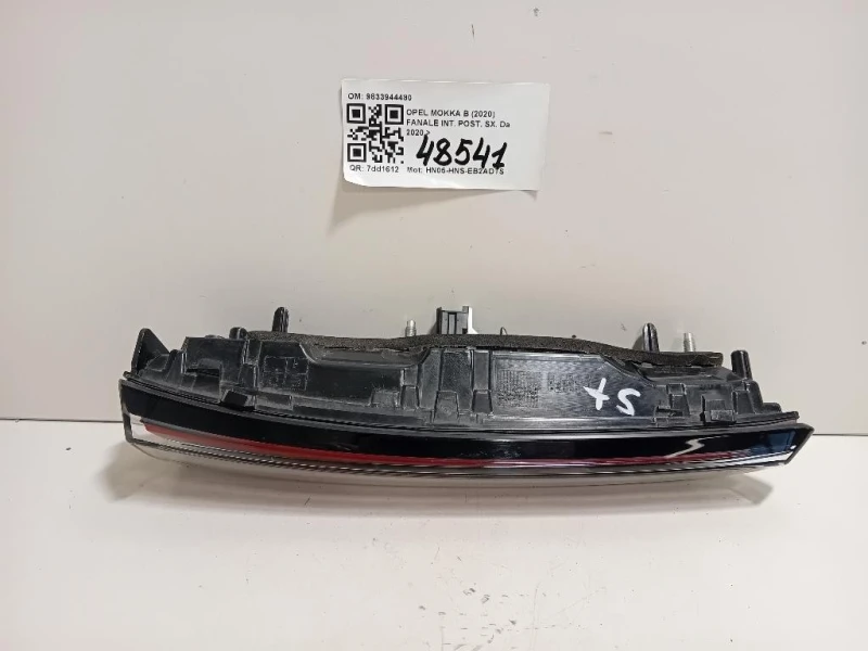 Fanale INT POST SX 9833944480 Opel Mokka B 2020