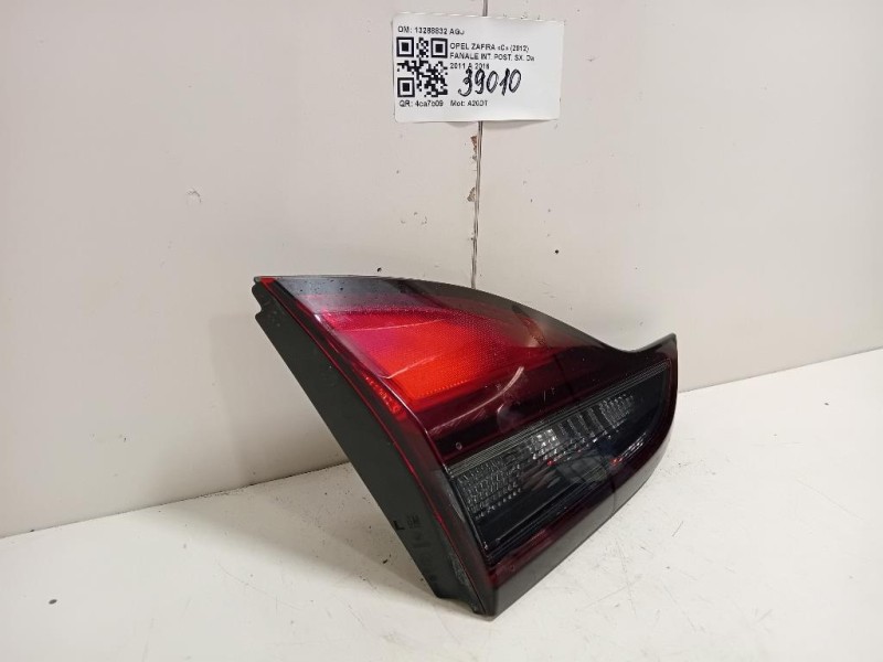 Fanale INT POST SX 13288832 AGJ Opel Zafira C 2012