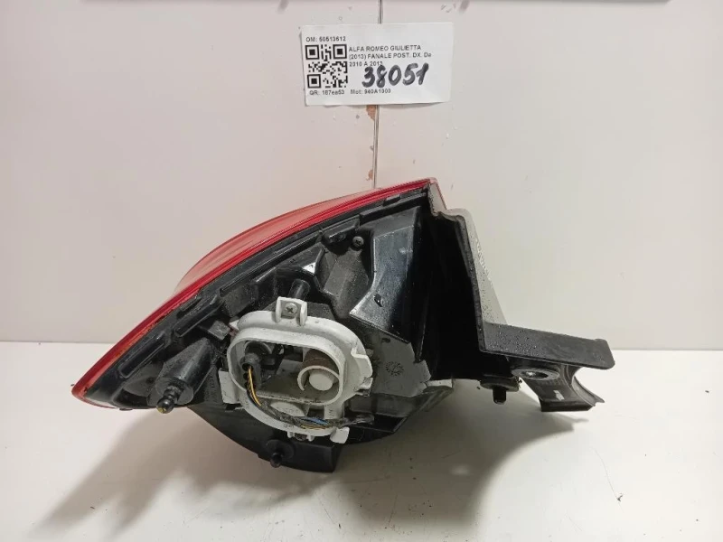 Fanale POST DX 50513612 Alfa Romeo Giulietta 2013
