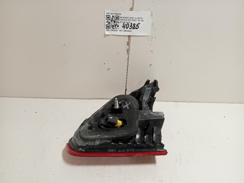 Fanale INT POST SX 9814758480 Peugeot 2008 I 2013
