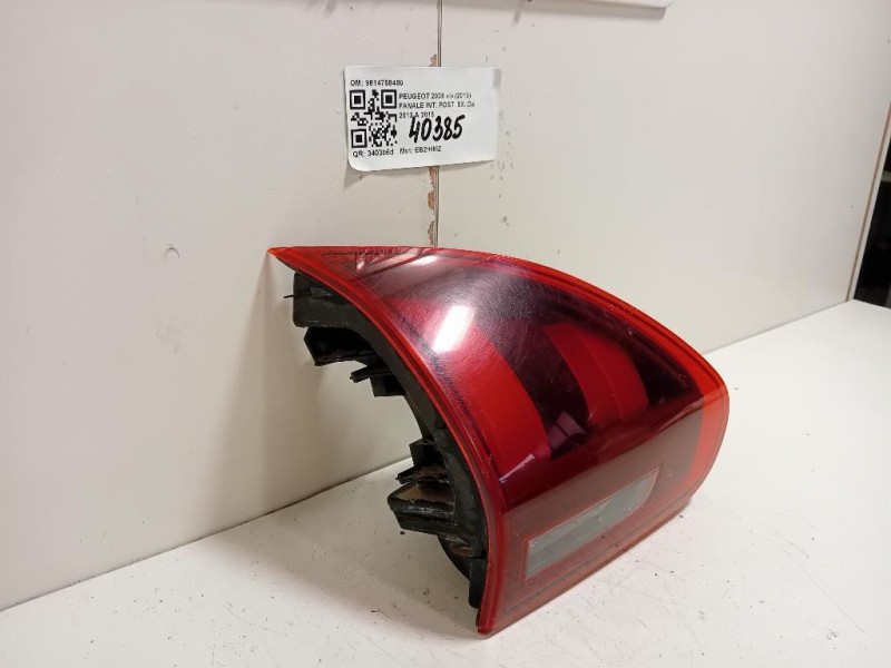 Fanale INT POST SX 9814758480 Peugeot 2008 I 2013