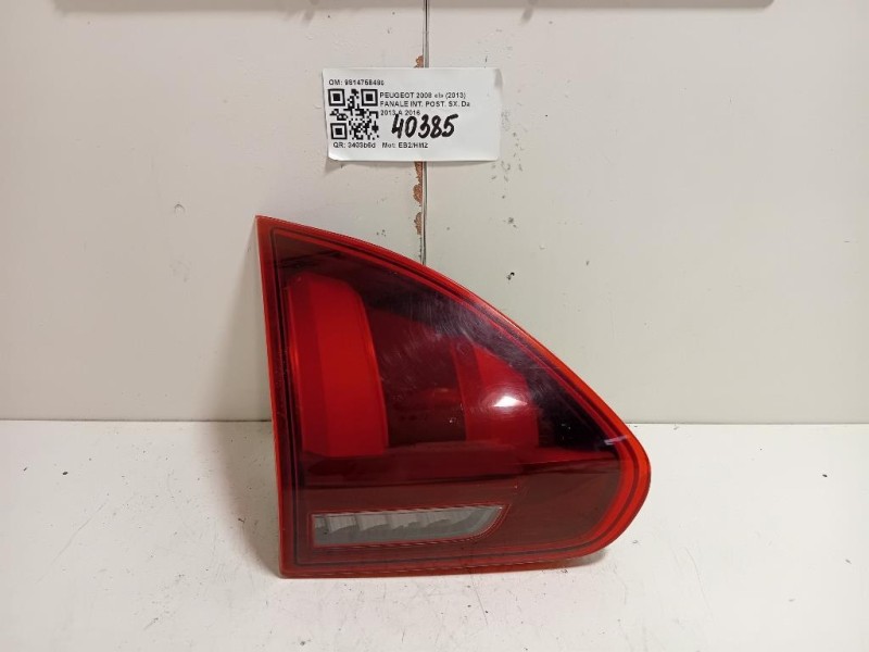 Fanale INT POST SX 9814758480 Peugeot 2008 I 2013