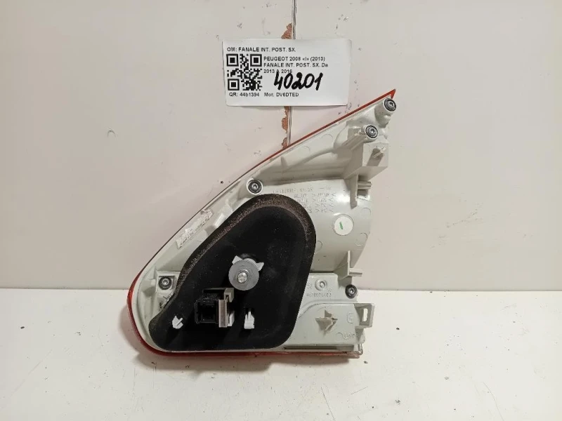 Fanale INT POST SX 9678074480 Peugeot 2008 I 2013