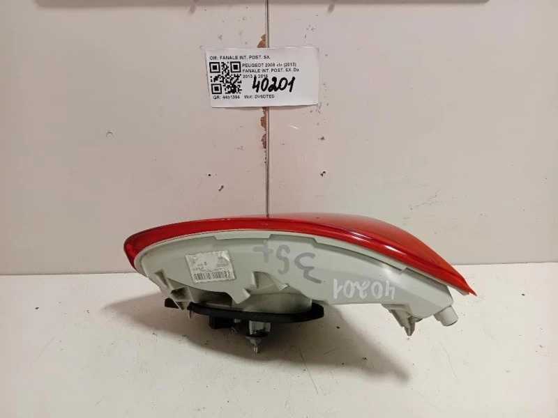 Fanale INT POST SX 9678074480 Peugeot 2008 I 2013