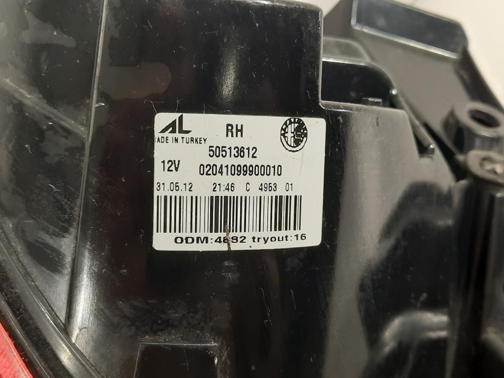 Fanale POST DX 50513612 Alfa Romeo Giulietta 2013