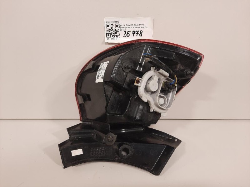 Fanale POST DX 50513612 Alfa Romeo Giulietta 2013