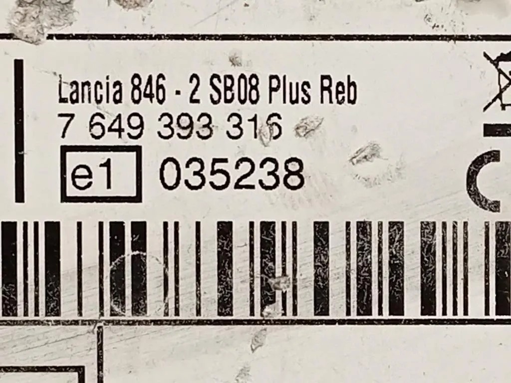 Unità Autoradio 7649393316 Lancia Ypsilon III 2011