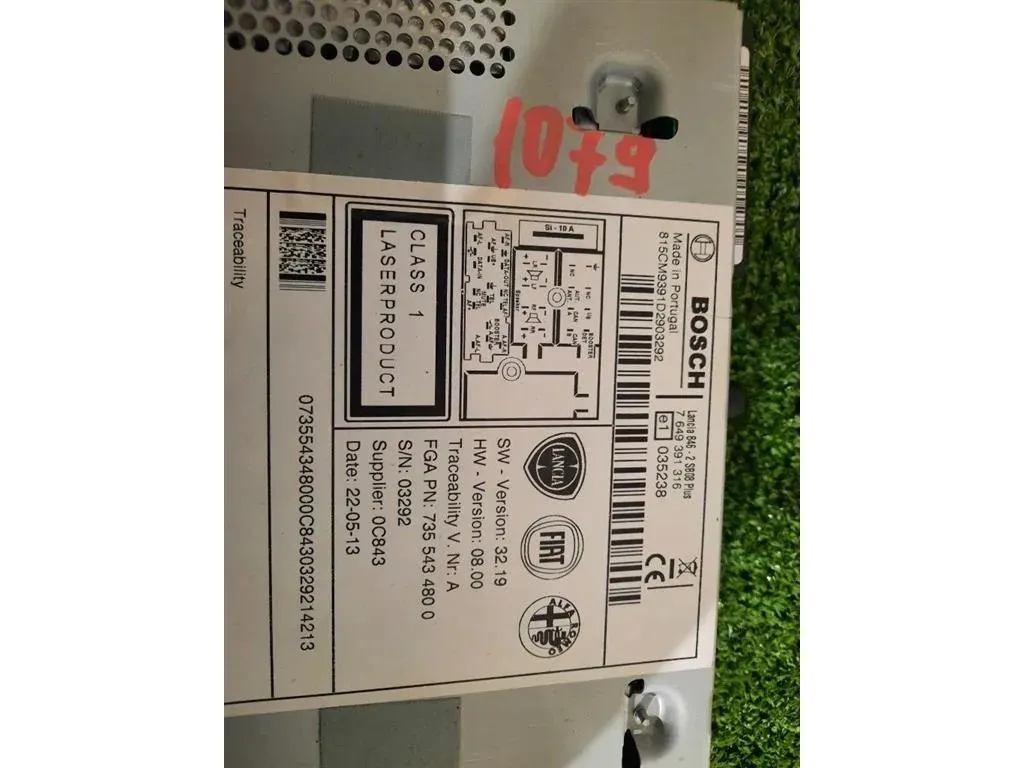 Unità Autoradio 735590826 Lancia Ypsilon III 2011