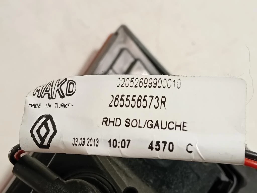 Fanale INT POST SX 265556573R Renault CLIO IV 2013