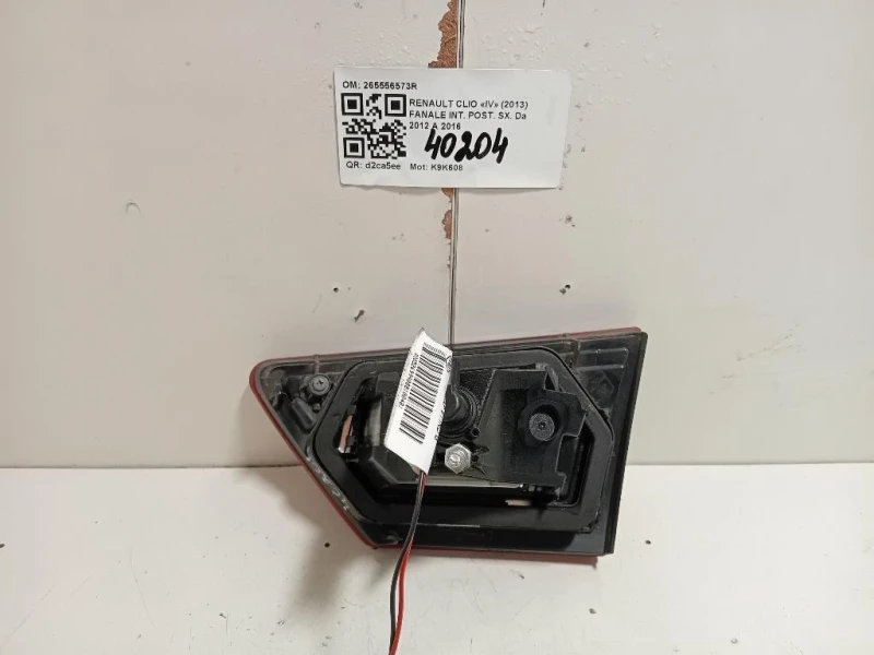 Fanale INT POST SX 265556573R Renault CLIO IV 2013