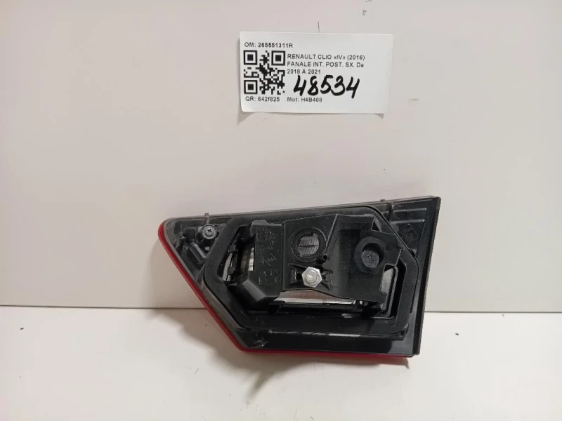 Fanale INT POST SX 265551311R Renault CLIO IV 2016