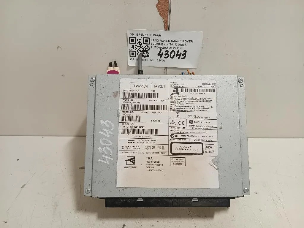 Unità Autoradio BF6N-18C815-AH Land Rover Range Rover Evoque I 2011