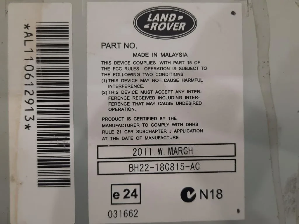 Unità Autoradio BH22-18C815-AC Land Rover Range Rover Sport I 2005