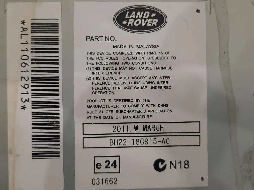 Unità Autoradio BH22-18C815-AC Land Rover Range Rover Sport I 2005