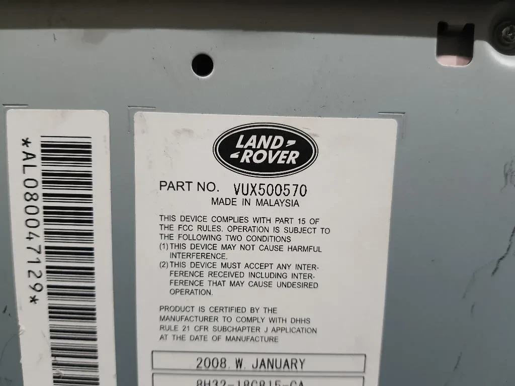 Unità Autoradio VUX500570 Land Rover Range Rover Sport I 2005