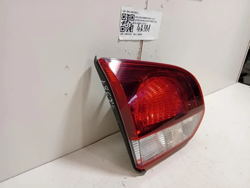 Fanale INT POST SX 5K0 945 093 L Volkswagen GOLF VI 2009