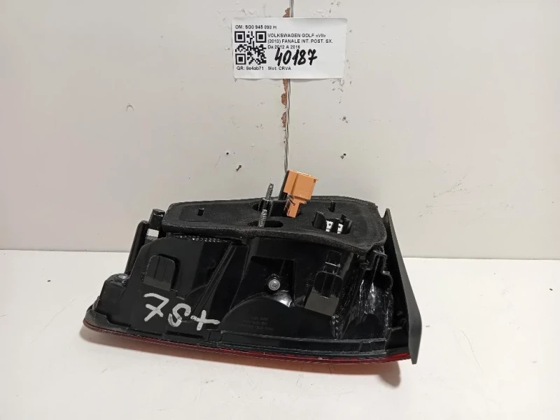 Fanale INT POST SX 5G0 945 093 H Volkswagen GOLF VII 2013