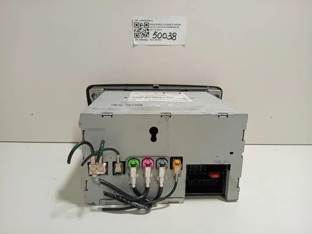 Unità Autoradio A2469006810 Mercedes Classe B W246 2012