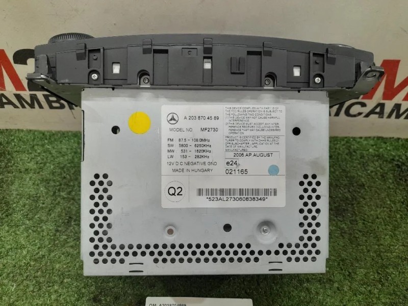 Unità Autoradio A2038704589 Mercedes Classe C W203 2000