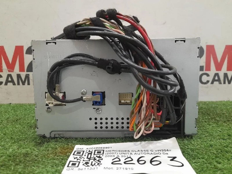Unità Autoradio A2049068901 Mercedes Classe C W204 2007