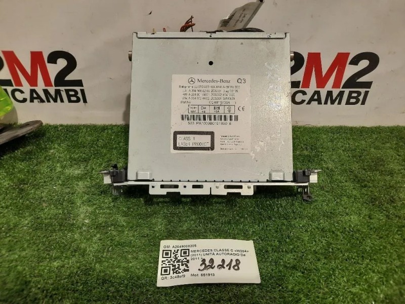 Unità Autoradio A2049008205 Mercedes Classe C W204 2011