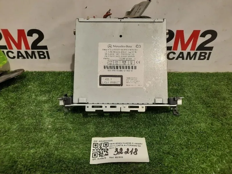 Unità Autoradio A2049008205 Mercedes Classe C W204 2011