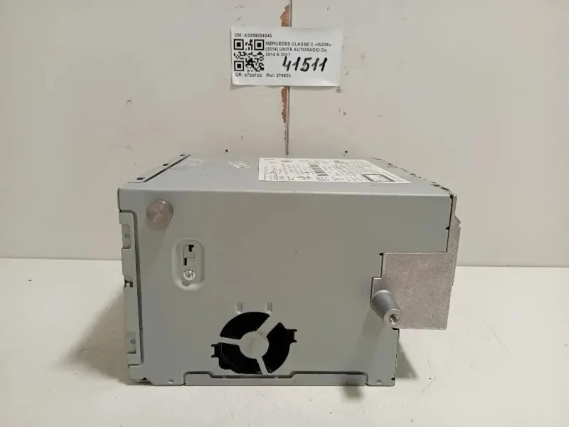 Unità Autoradio A2059004040 Mercedes Classe C W205 2014