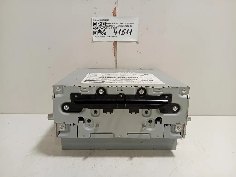 Unità Autoradio A2059004040 Mercedes Classe C W205 2014